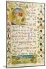 Leaf from Antiphonary for Elisabeth Von Gemmingen, C. 1504-null-Mounted Giclee Print