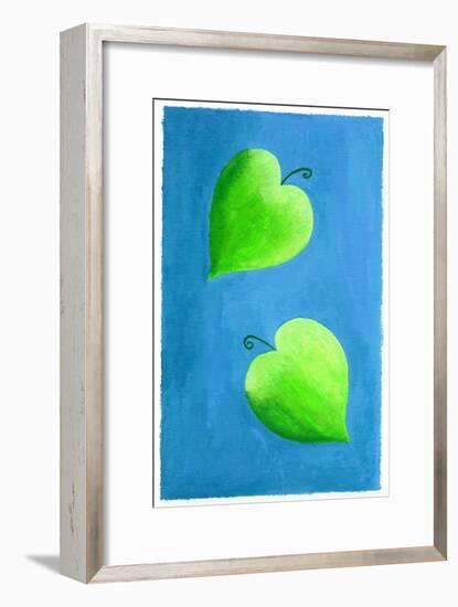 Leaf Hearts, 2003-Julie Nicholls-Framed Premium Giclee Print