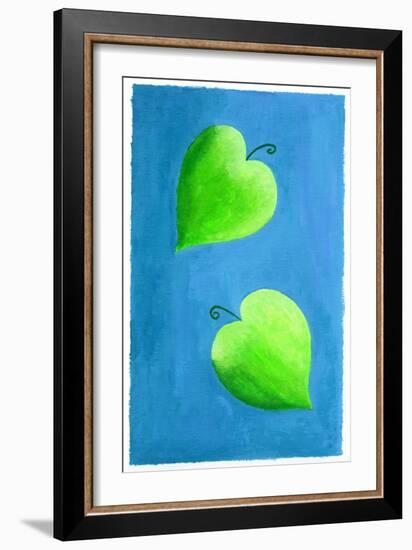 Leaf Hearts, 2003-Julie Nicholls-Framed Giclee Print