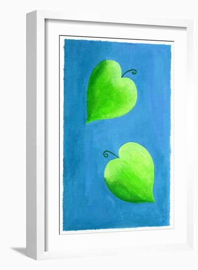 Leaf Hearts, 2003-Julie Nicholls-Framed Giclee Print