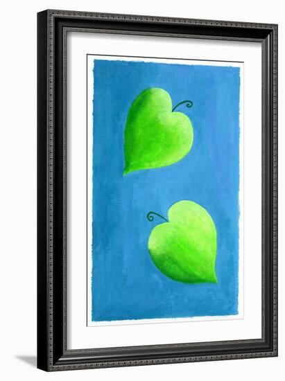 Leaf Hearts, 2003-Julie Nicholls-Framed Giclee Print