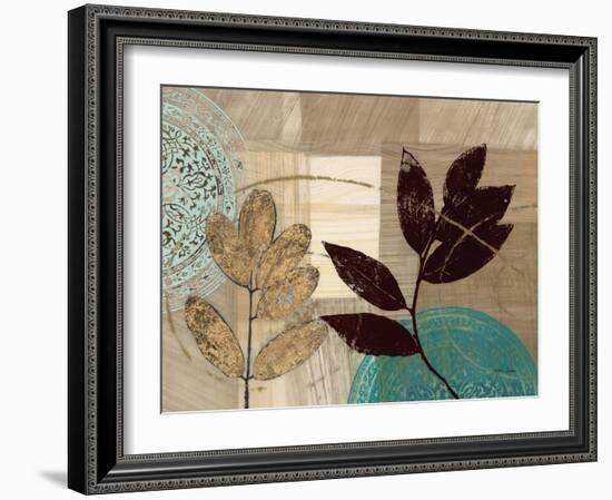 Leaf Kaleidescope 1-Matina Theodosiou-Framed Art Print