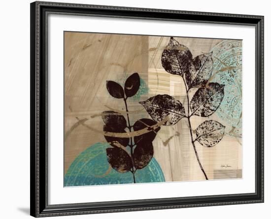 Leaf Kaleidescope 2-Matina Theodosiou-Framed Art Print