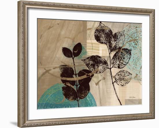 Leaf Kaleidescope 2-Matina Theodosiou-Framed Art Print