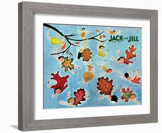 Leaf Kids - Jack and Jill, October 1945-Stella May DaCosta-Framed Giclee Print