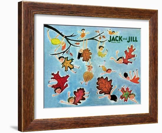 Leaf Kids - Jack and Jill, October 1945-Stella May DaCosta-Framed Giclee Print