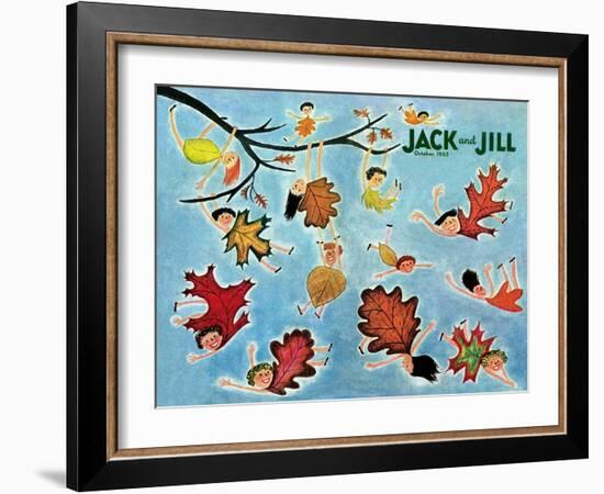 Leaf Kids - Jack and Jill, October 1945-Stella May DaCosta-Framed Giclee Print