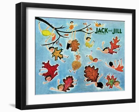 Leaf Kids - Jack and Jill, October 1945-Stella May DaCosta-Framed Giclee Print