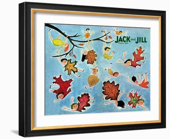 Leaf Kids - Jack and Jill, October 1945-Stella May DaCosta-Framed Giclee Print