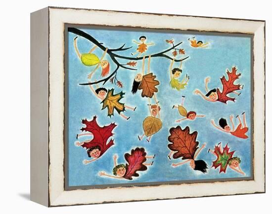 Leaf Kids - Jack & Jill-Stella May DaCosta-Framed Premier Image Canvas