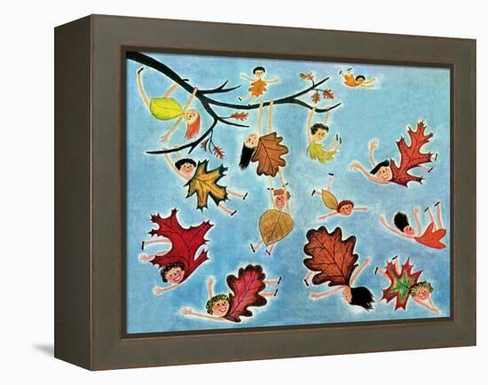 Leaf Kids - Jack & Jill-Stella May DaCosta-Framed Premier Image Canvas