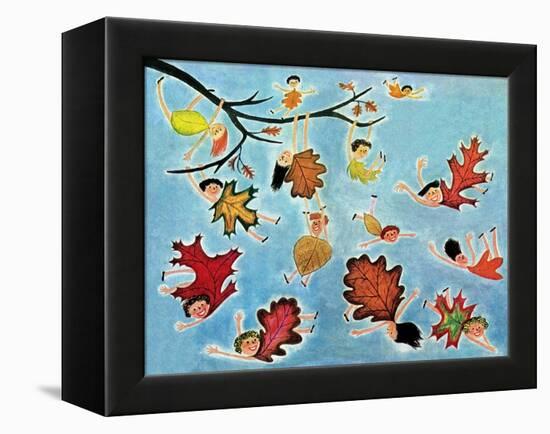 Leaf Kids - Jack & Jill-Stella May DaCosta-Framed Premier Image Canvas