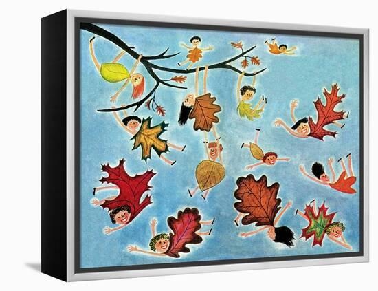 Leaf Kids - Jack & Jill-Stella May DaCosta-Framed Premier Image Canvas