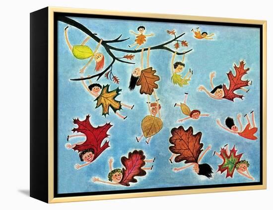 Leaf Kids - Jack & Jill-Stella May DaCosta-Framed Premier Image Canvas