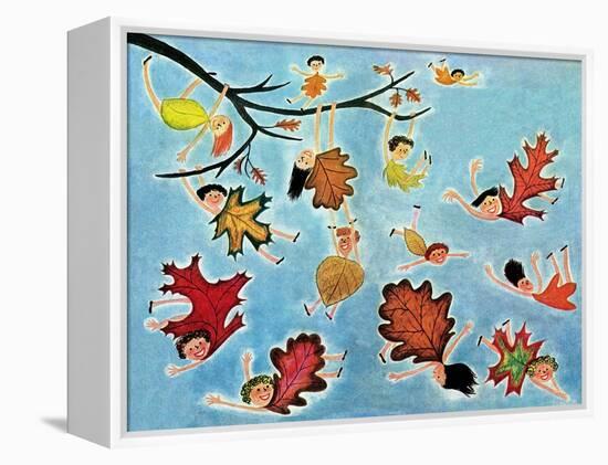 Leaf Kids - Jack & Jill-Stella May DaCosta-Framed Premier Image Canvas