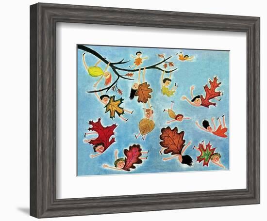 Leaf Kids - Jack & Jill-Stella May DaCosta-Framed Giclee Print