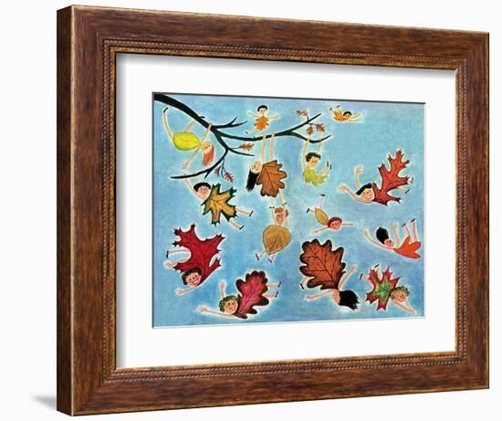 Leaf Kids - Jack & Jill-Stella May DaCosta-Framed Giclee Print