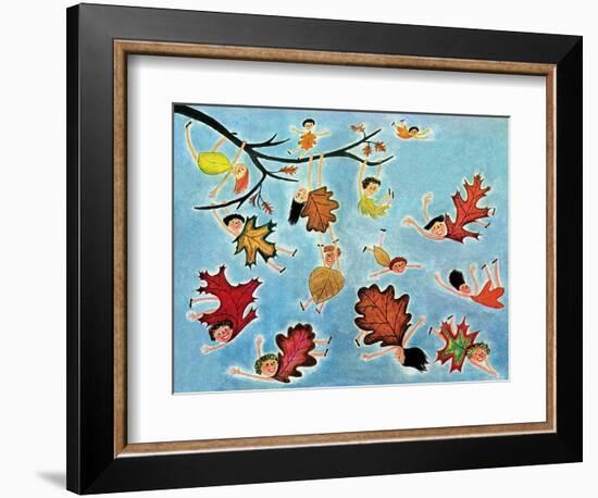 Leaf Kids - Jack & Jill-Stella May DaCosta-Framed Giclee Print