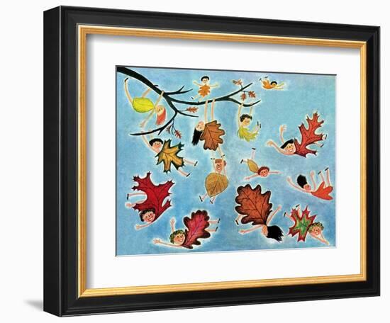 Leaf Kids - Jack & Jill-Stella May DaCosta-Framed Giclee Print