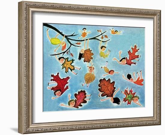 Leaf Kids - Jack & Jill-Stella May DaCosta-Framed Giclee Print