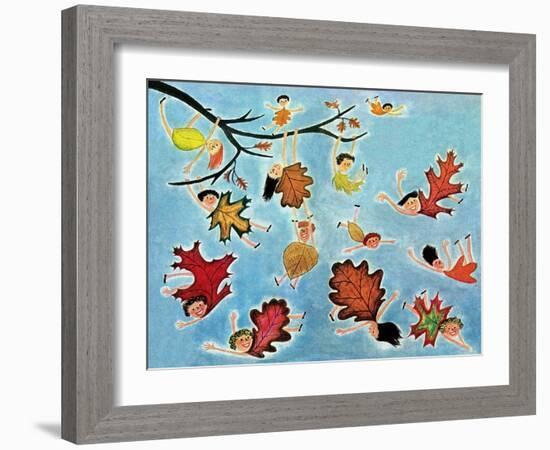 Leaf Kids - Jack & Jill-Stella May DaCosta-Framed Giclee Print