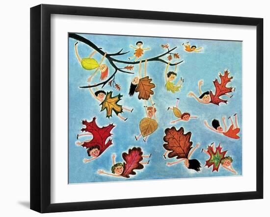 Leaf Kids - Jack & Jill-Stella May DaCosta-Framed Giclee Print