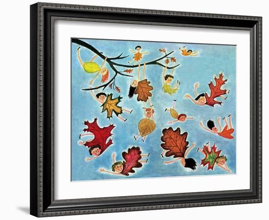 Leaf Kids - Jack & Jill-Stella May DaCosta-Framed Giclee Print