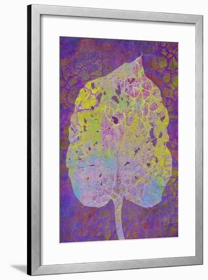 Leaf Lemon on Violet-Cora Niele-Framed Photographic Print