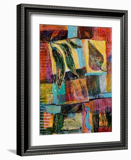 Leaf Montage, 2012-Margaret Coxall-Framed Giclee Print