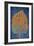 Leaf Orange on Blue-Cora Niele-Framed Photographic Print