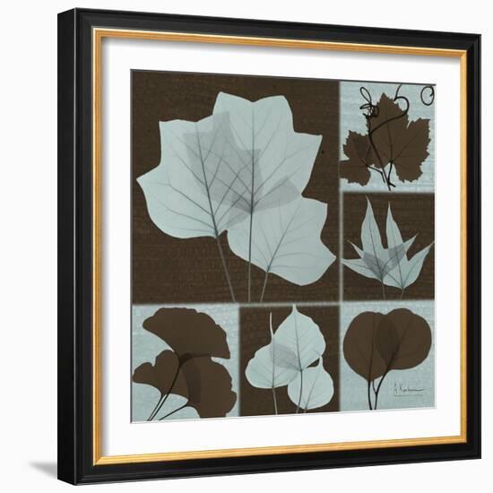 Leaf Patch Work 2-Albert Koetsier-Framed Art Print