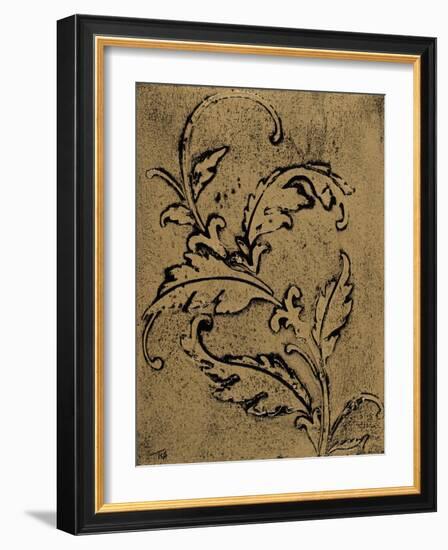 Leaf Scroll II-Tiffany Hakimipour-Framed Art Print
