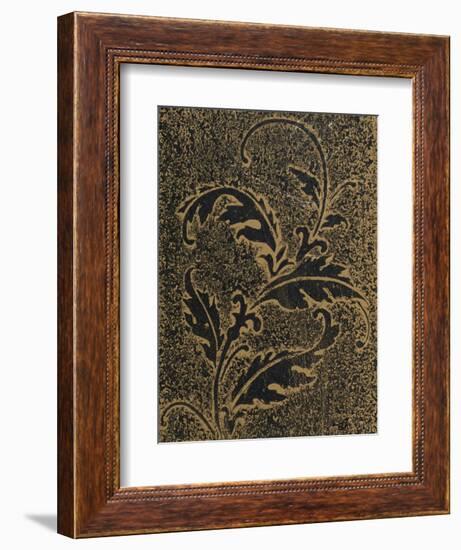 Leaf Scroll IV-Tiffany Hakimipour-Framed Art Print