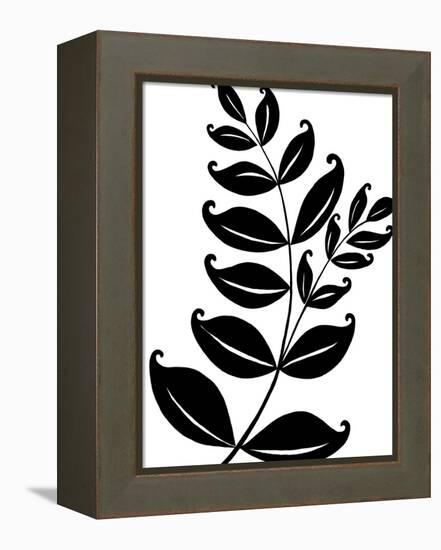 Leaf Silhouette II-Chariklia Zarris-Framed Stretched Canvas