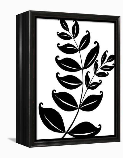 Leaf Silhouette II-Chariklia Zarris-Framed Stretched Canvas