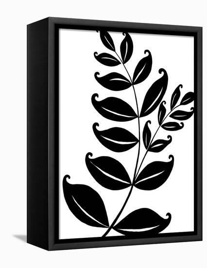 Leaf Silhouette II-Chariklia Zarris-Framed Stretched Canvas