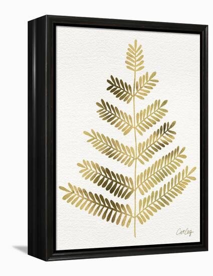 Leaflets in Gold – Cat Coqullette-Cat Coquillette-Framed Premier Image Canvas