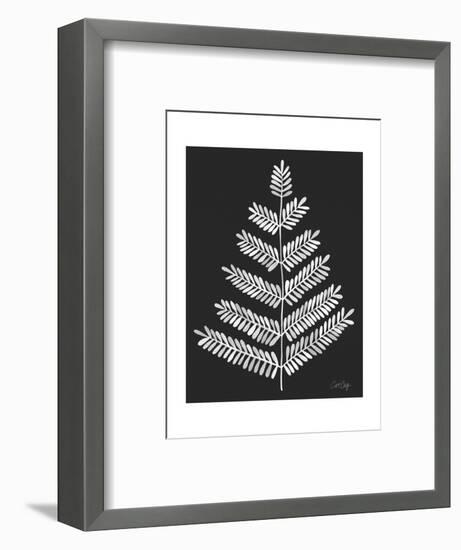 Leaflets in White on Black – Cat Coqullette-Cat Coquillette-Framed Giclee Print