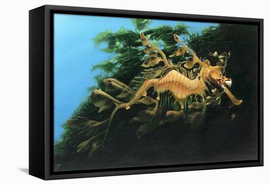 Leafly Sea Dragon-Durwood Coffey-Framed Premier Image Canvas