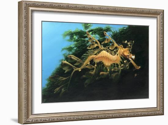 Leafly Sea Dragon-Durwood Coffey-Framed Giclee Print