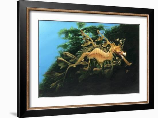 Leafly Sea Dragon-Durwood Coffey-Framed Giclee Print