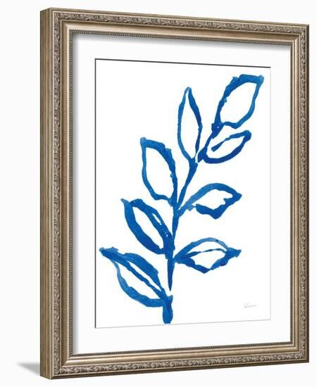 Leafy Blue I-Sue Schlabach-Framed Art Print