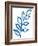 Leafy Blue I-Sue Schlabach-Framed Art Print