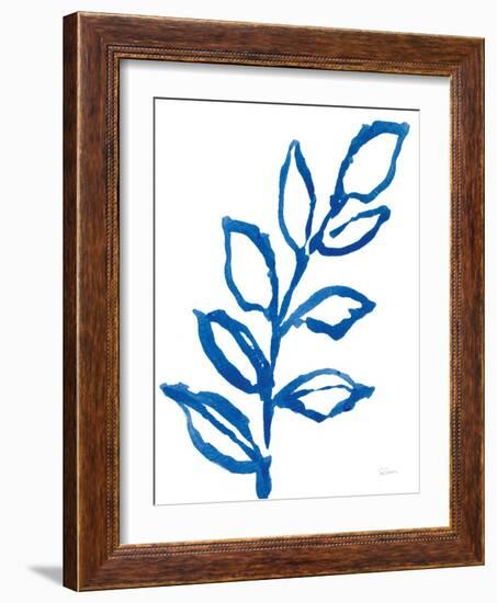 Leafy Blue I-Sue Schlabach-Framed Art Print