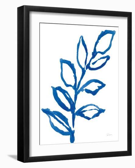 Leafy Blue I-Sue Schlabach-Framed Art Print