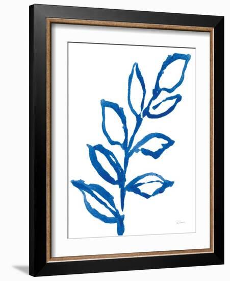 Leafy Blue I-Sue Schlabach-Framed Art Print