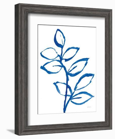 Leafy Blue II-Sue Schlabach-Framed Art Print