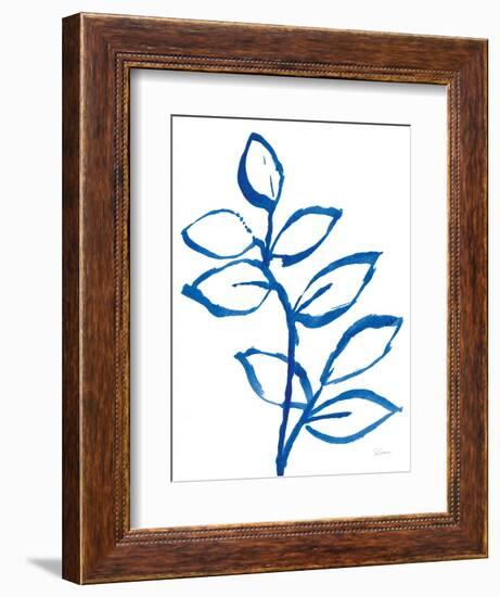 Leafy Blue II-Sue Schlabach-Framed Art Print