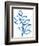 Leafy Blue II-Sue Schlabach-Framed Art Print