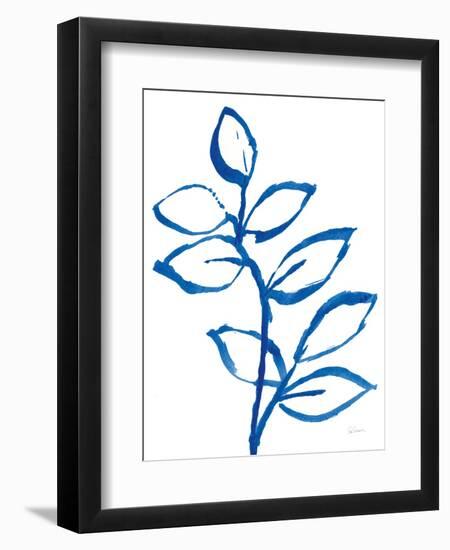 Leafy Blue II-Sue Schlabach-Framed Art Print